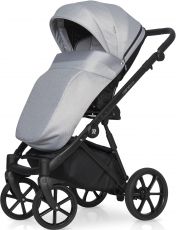 Детская коляска 2 в 1 Riko Nano Pro 01 Grey Fox (серая кожа – серая ткань)